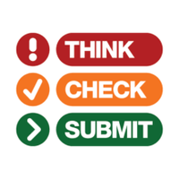 Think. Check. Submit.